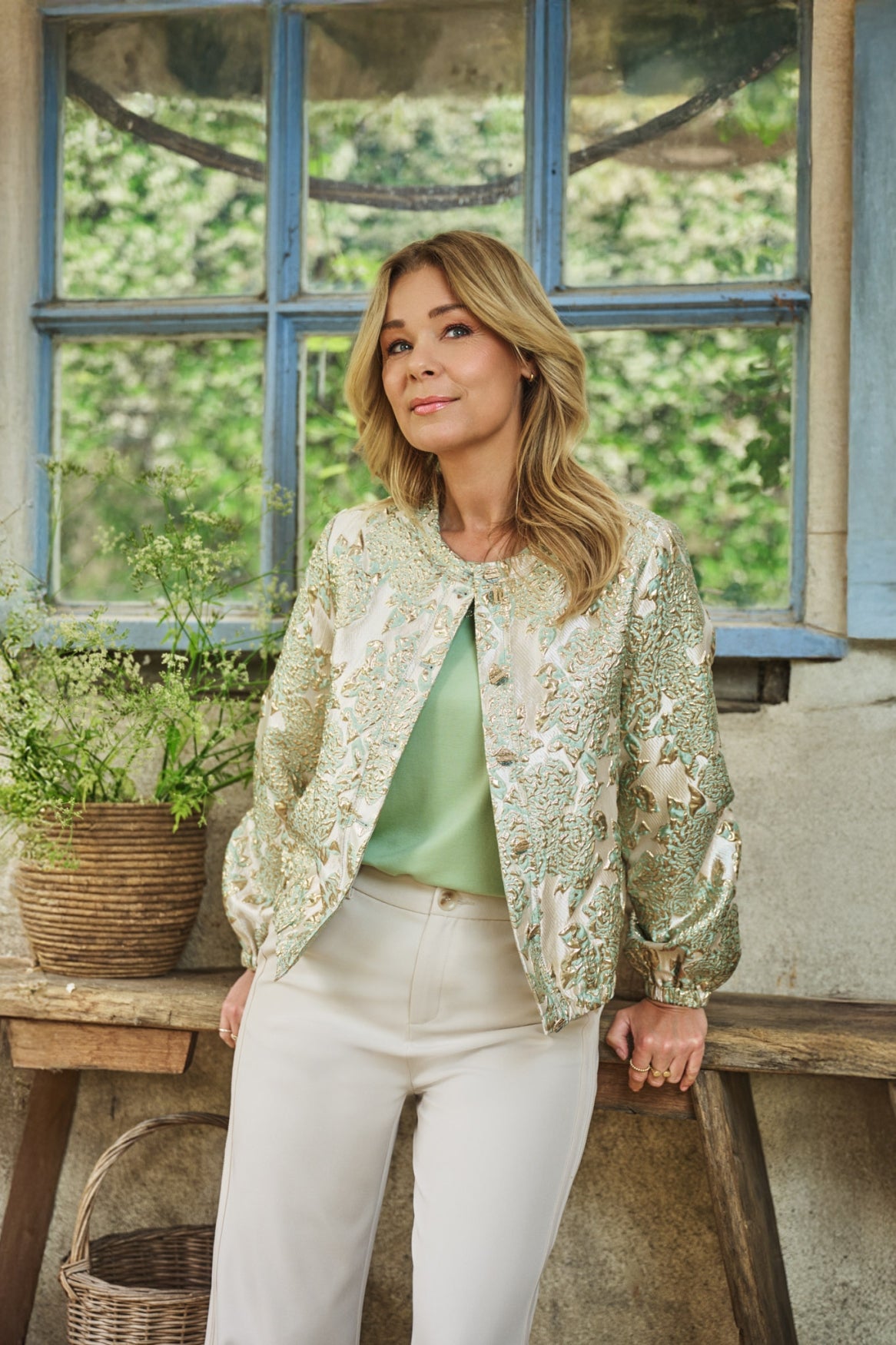 Dalia jacket | Light Moss/Sand