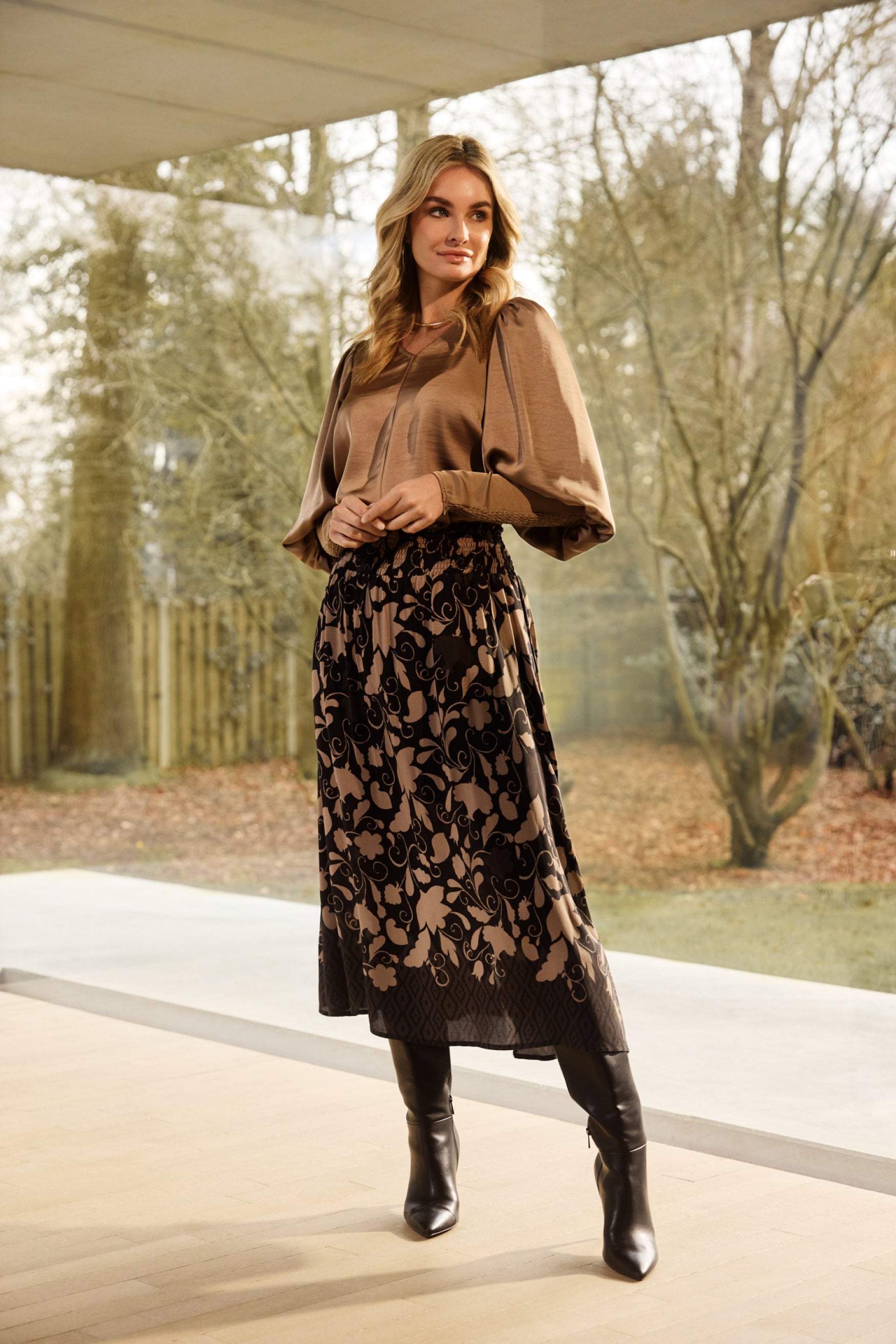 Engy skirt | Black/Sahara