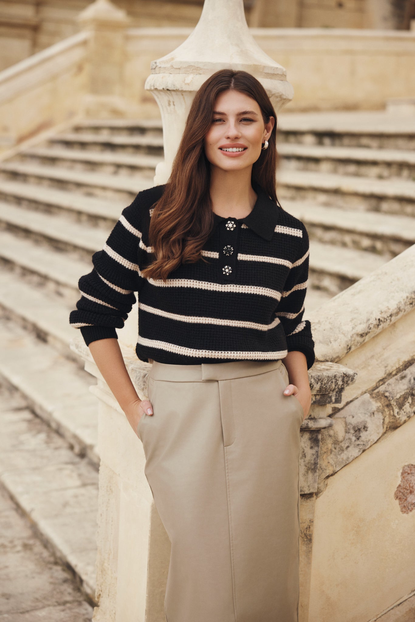 Danica sweater | Black/Offwhite