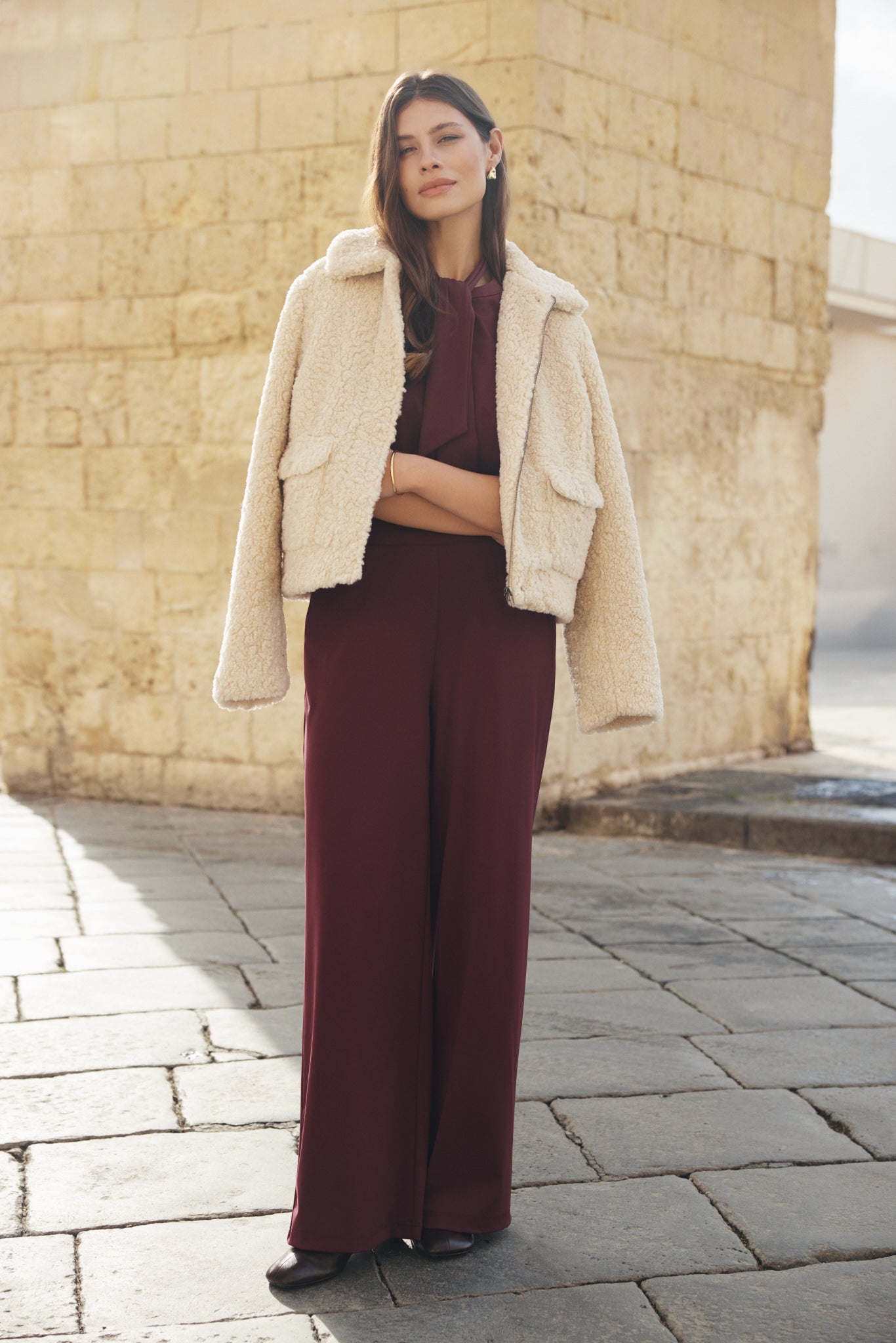 Marbella broek | Mauve Wine