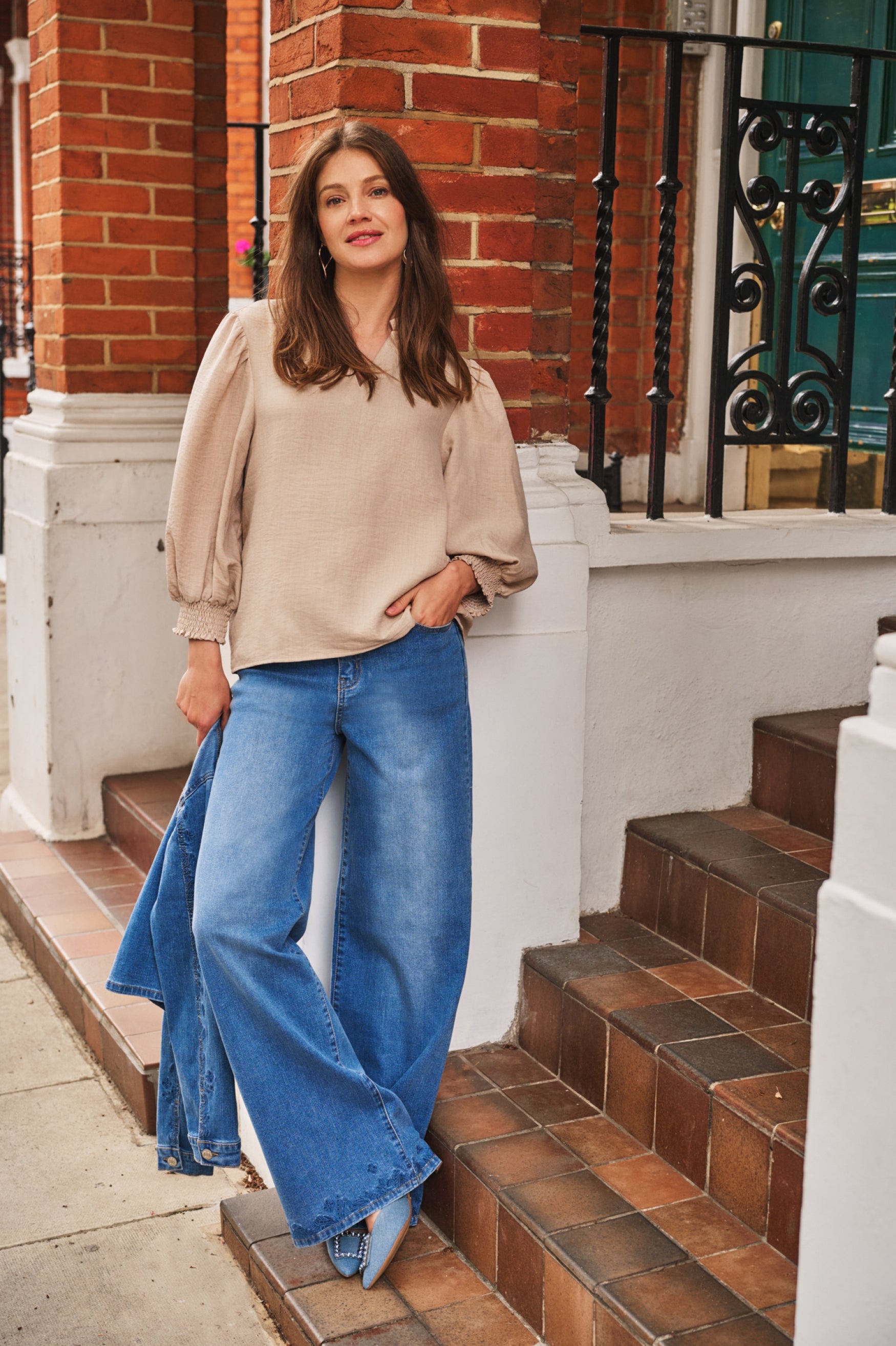 Selena Jacke | Denim Mittelblau