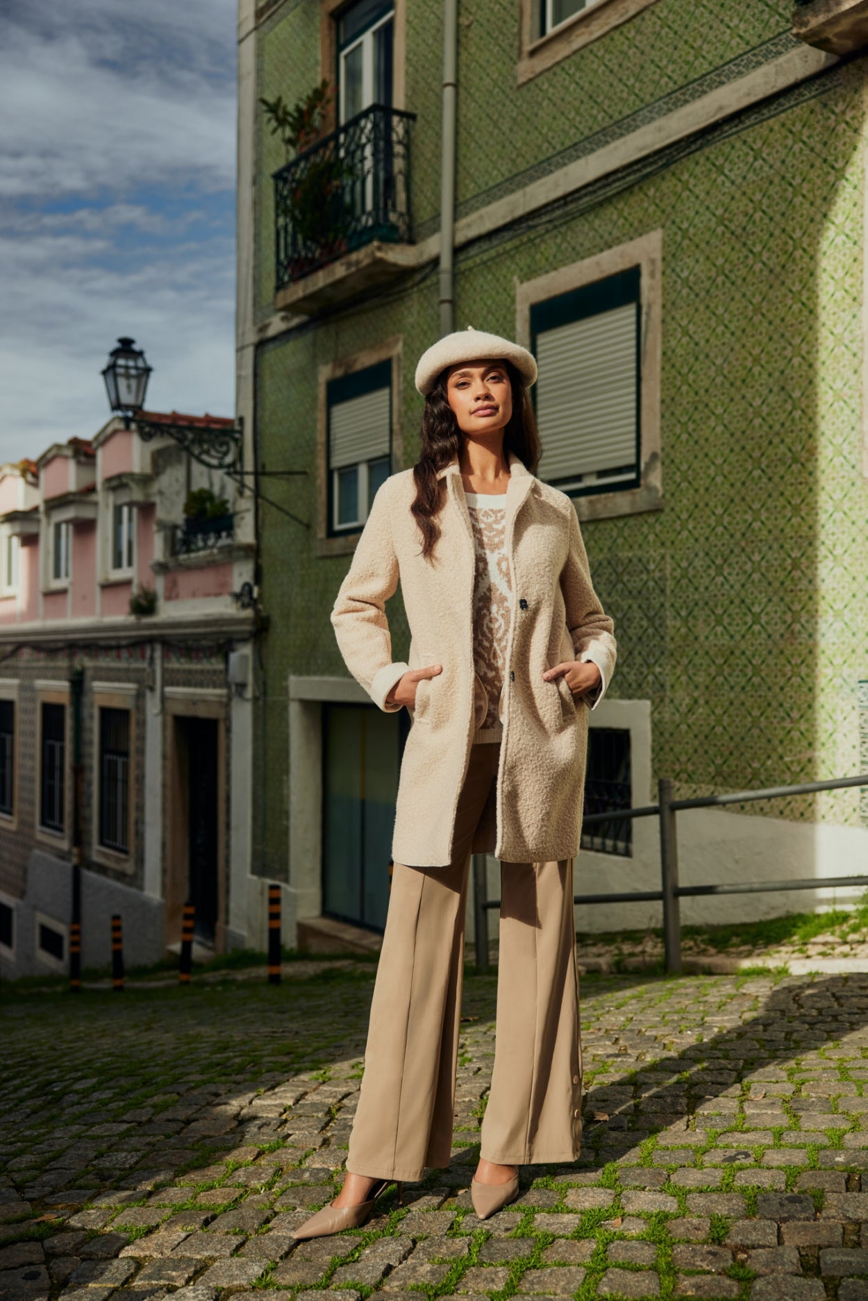 Eldine sweater | Ecru/Sahara