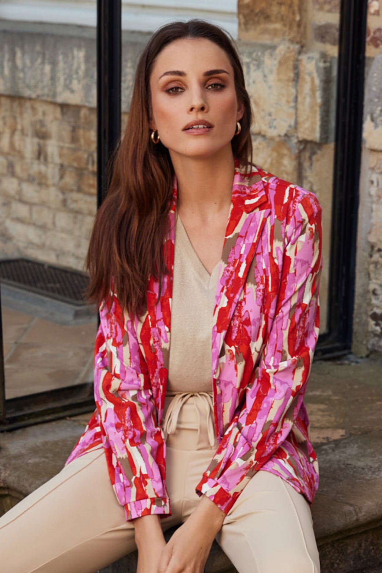 Eliane blazer | Poppy/Super Pink