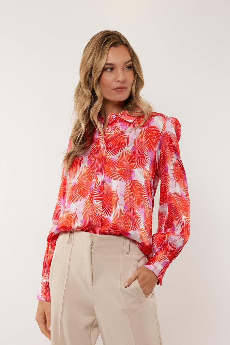 Berrin blouse | Super Pink/Poppy