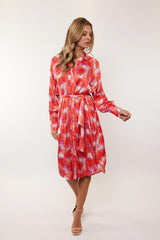 Baylee-Kleid | Super Pink/Mohn