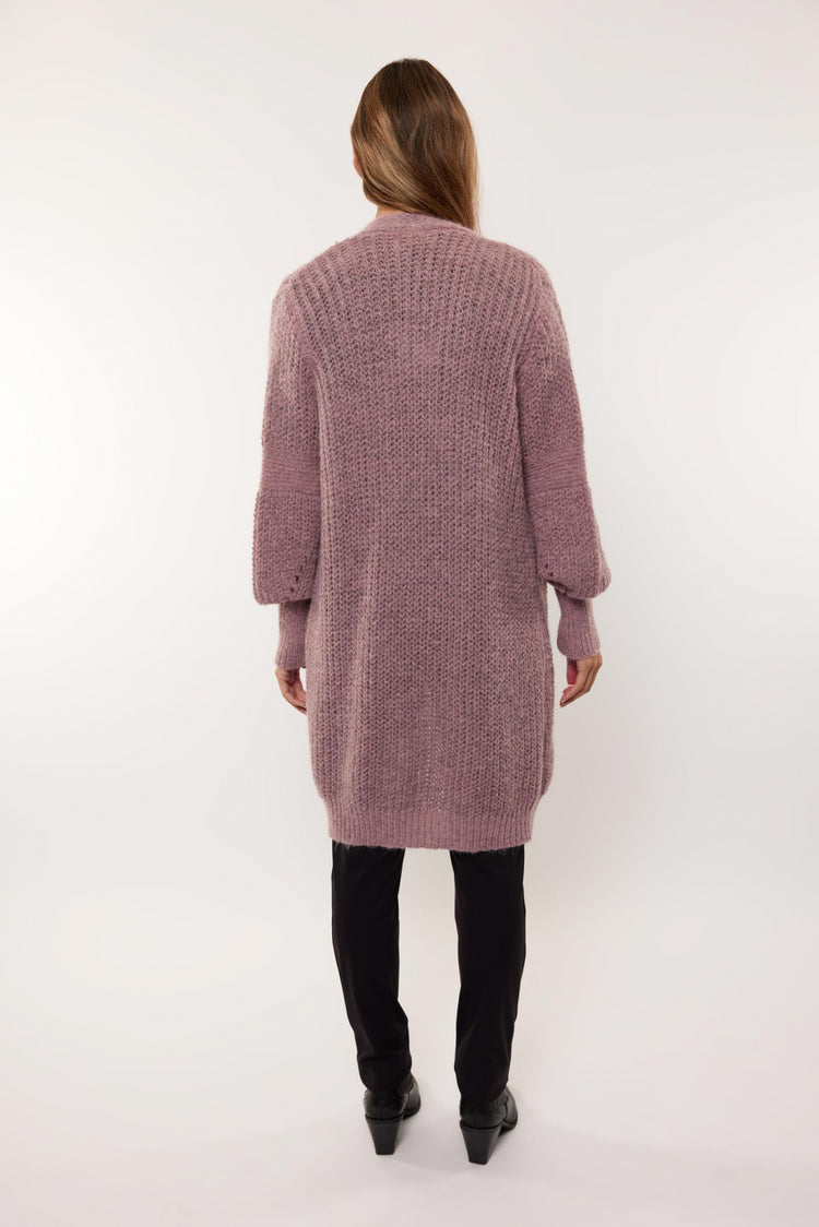 Rafa-Strickjacke | Mauve