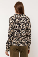 Monica blouse | Sand/Moss Green