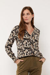 Monica blouse | Sand/Moss Green