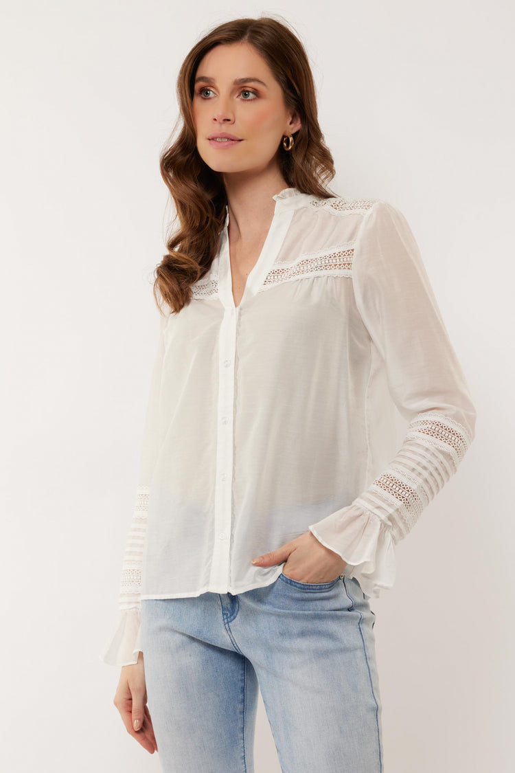 Nynke blouse | Offwhite