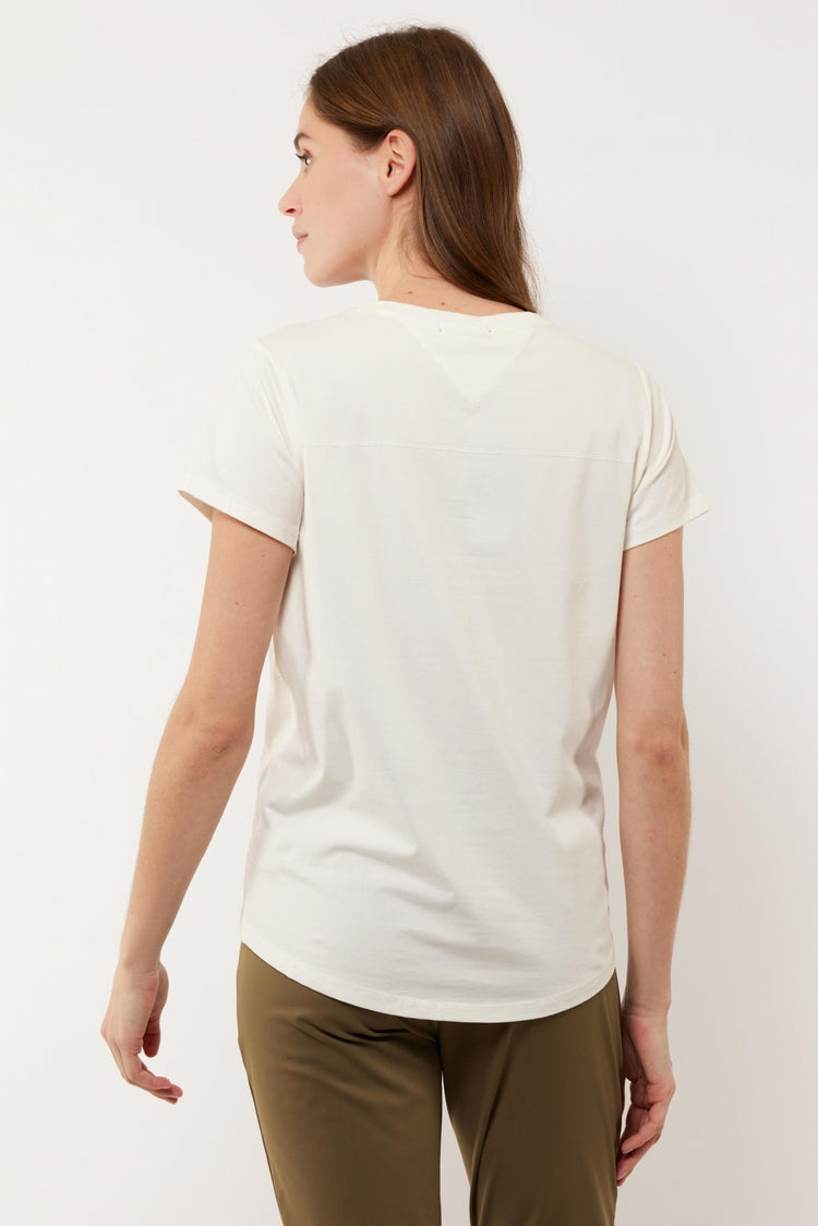 Dafne T-shirt | Offwhite/Sahara