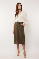 Belanna skirt | Moss Green