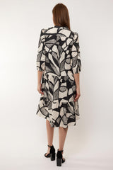 Cora dress | Sand/Black