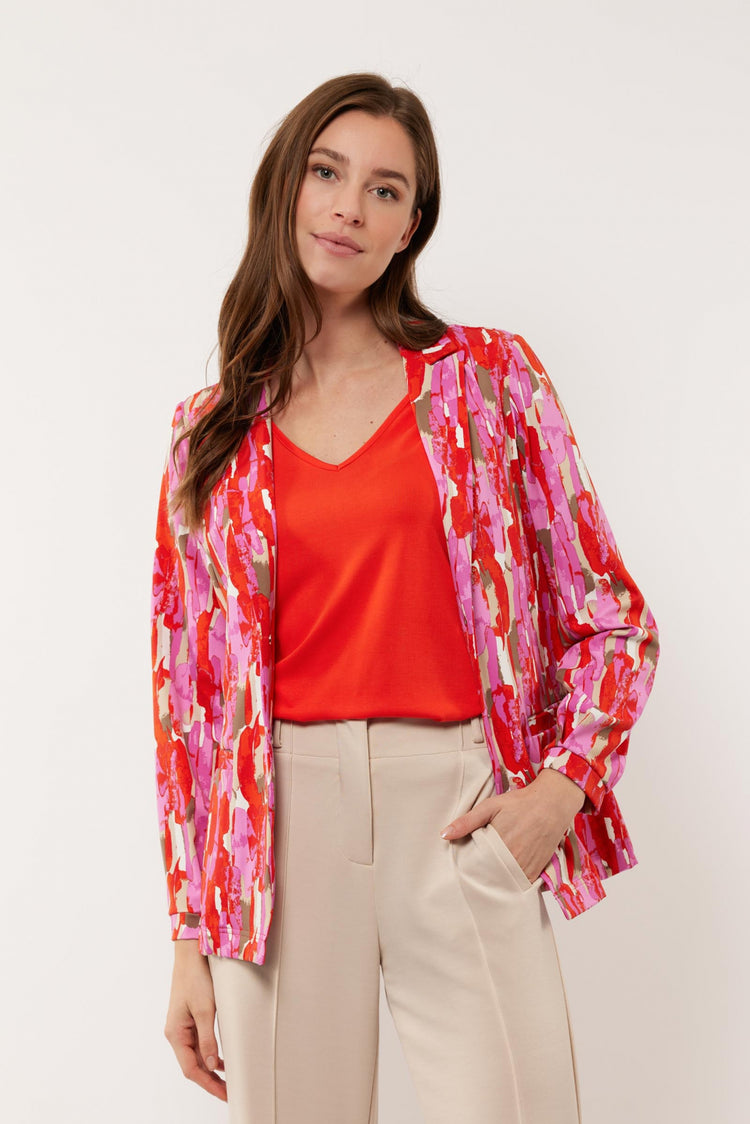 Eliane blazer | Poppy/Super Pink