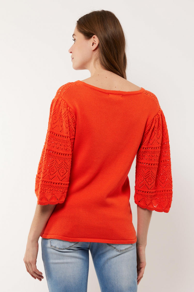 Banu-Pullover | Mohn