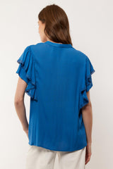 Cecile top | Cornflower Blue