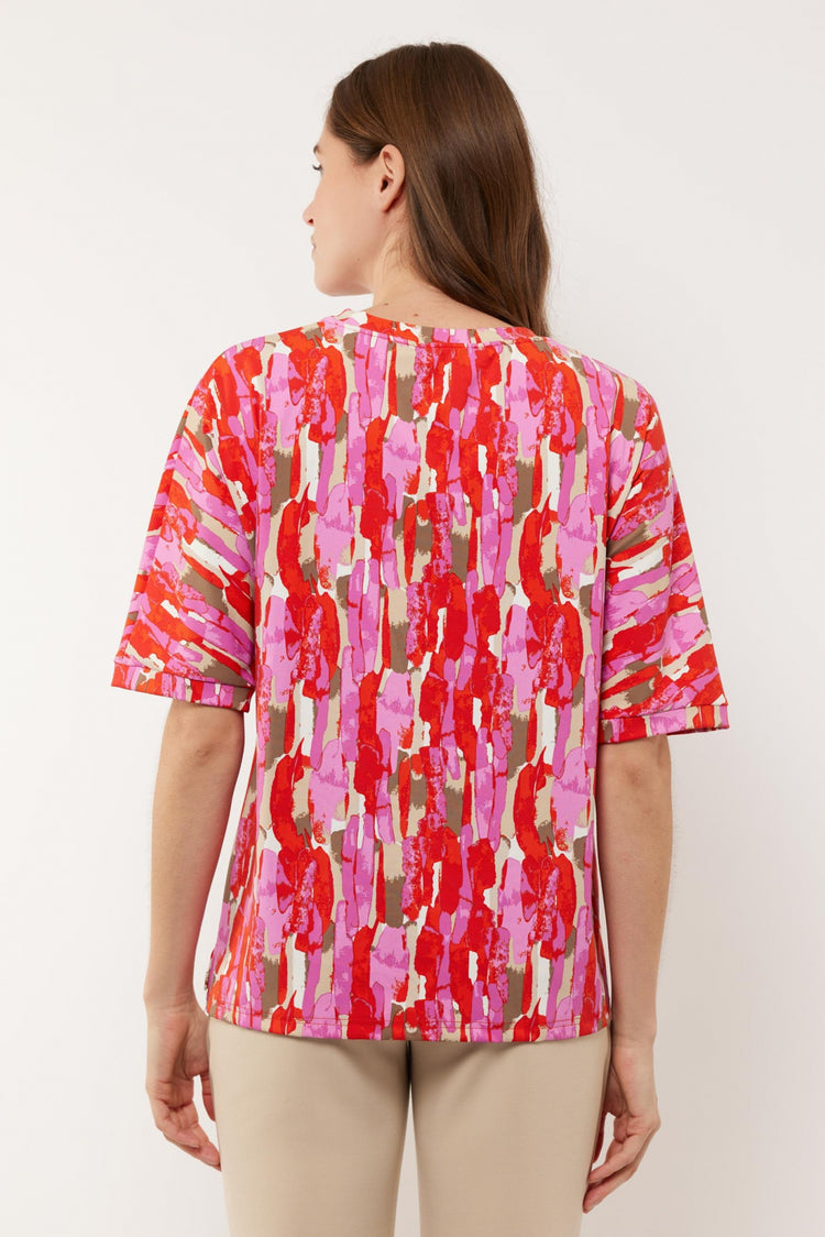 Nadeche top | Poppy/Super Pink