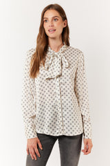 Britney-Bluse | Sand/Schwarz