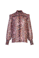 Matthea blouse | Rouge/Black