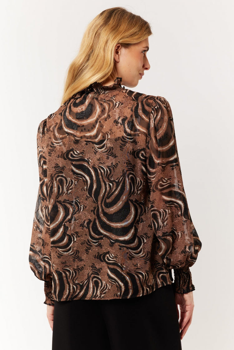 Bryanna blouse | Black/Saharan