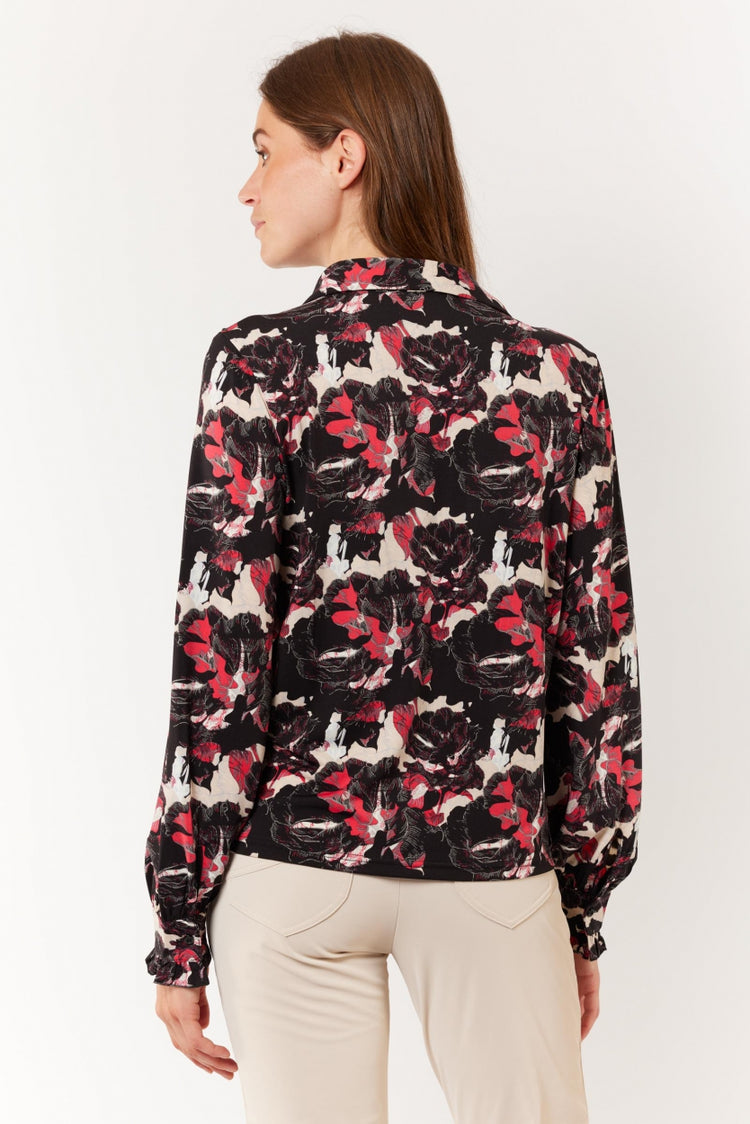 Bobbi blouse | Black/Rouge