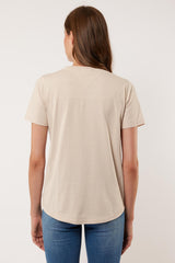Djuna T-shirt | Gravel/Cyclamen
