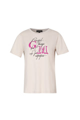 Djuna T-shirt | Gravel/Cyclamen
