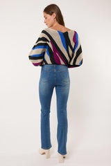 Dilana flair broek | Denim Mid Blue