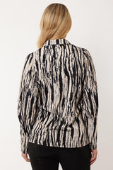 Bloom blouse | Black/Pebble