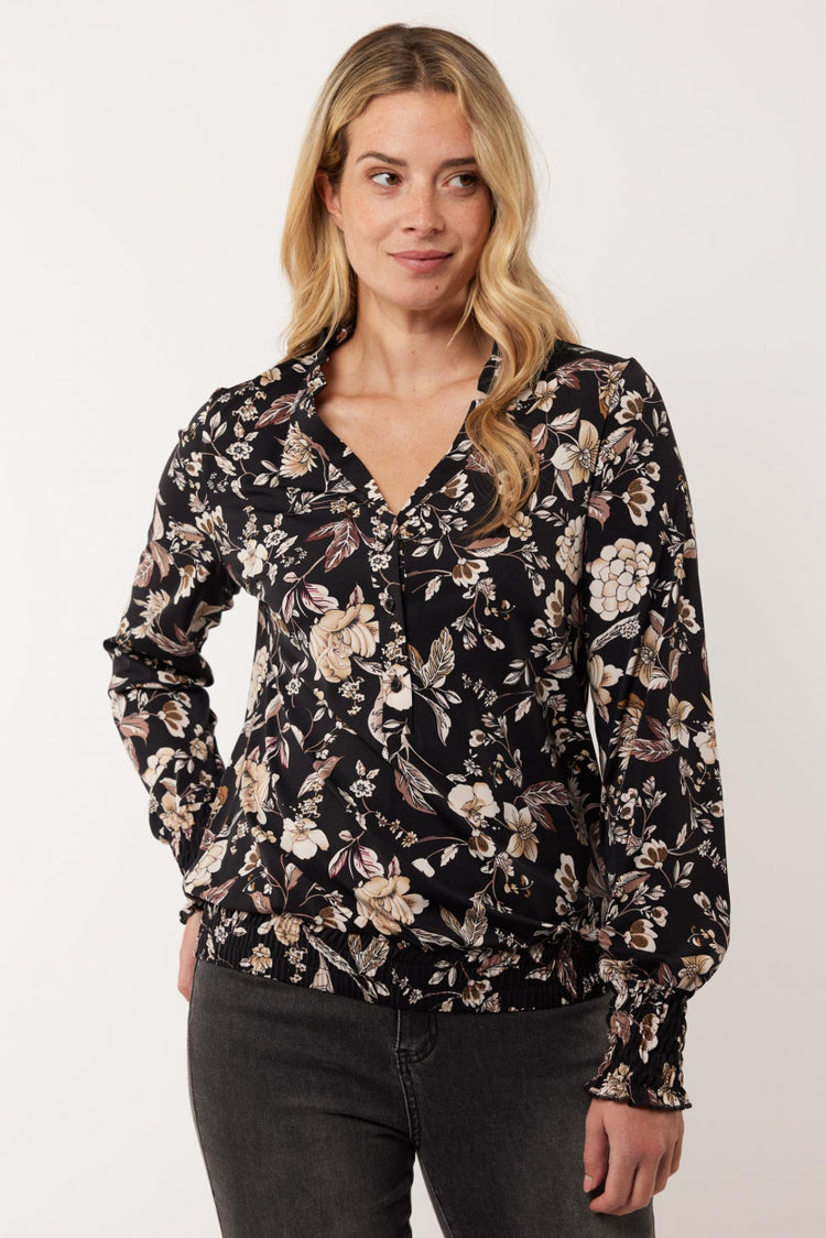 Monica blouse | Black/Color Mix