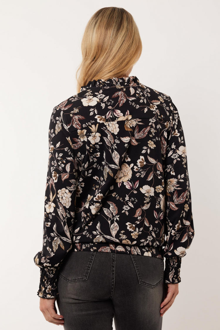 Monica blouse | Black/Color Mix