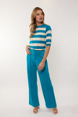 Miley-Hose | Bermudablau