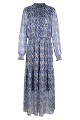 Eslin-Kleid | Mitternachtsblau/Rauch