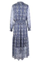 Eslin-Kleid | Mitternachtsblau/Rauch