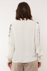 Eerin-Bluse | Cremefarben