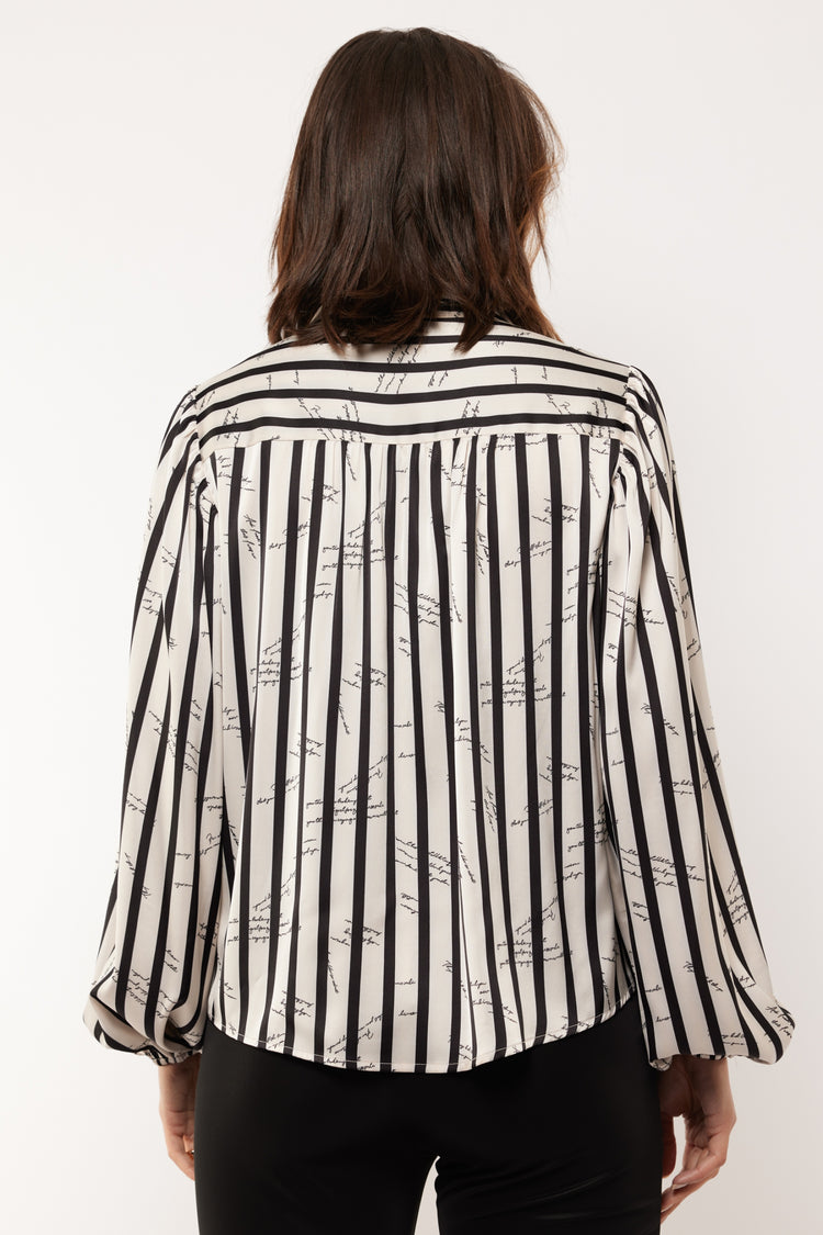 Elane blouse | Sand/Black