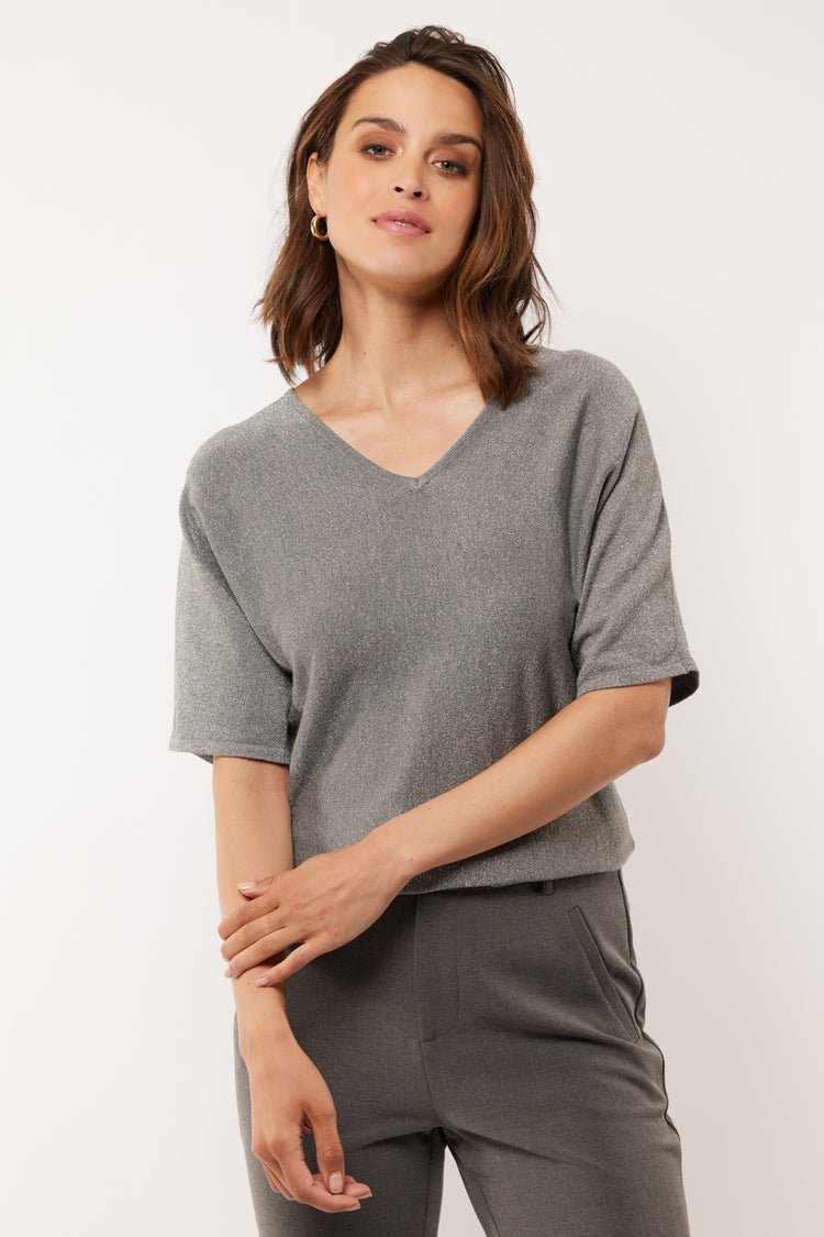 Edlin top | Gray Melange