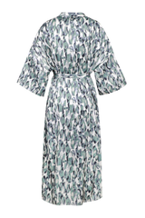Edine dress | Off white/Mystic Green