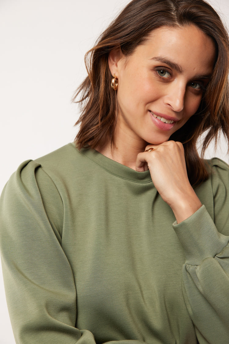 Elara sweater | Mystic Green