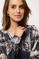 Enoa top | Sand/Midnight Blue