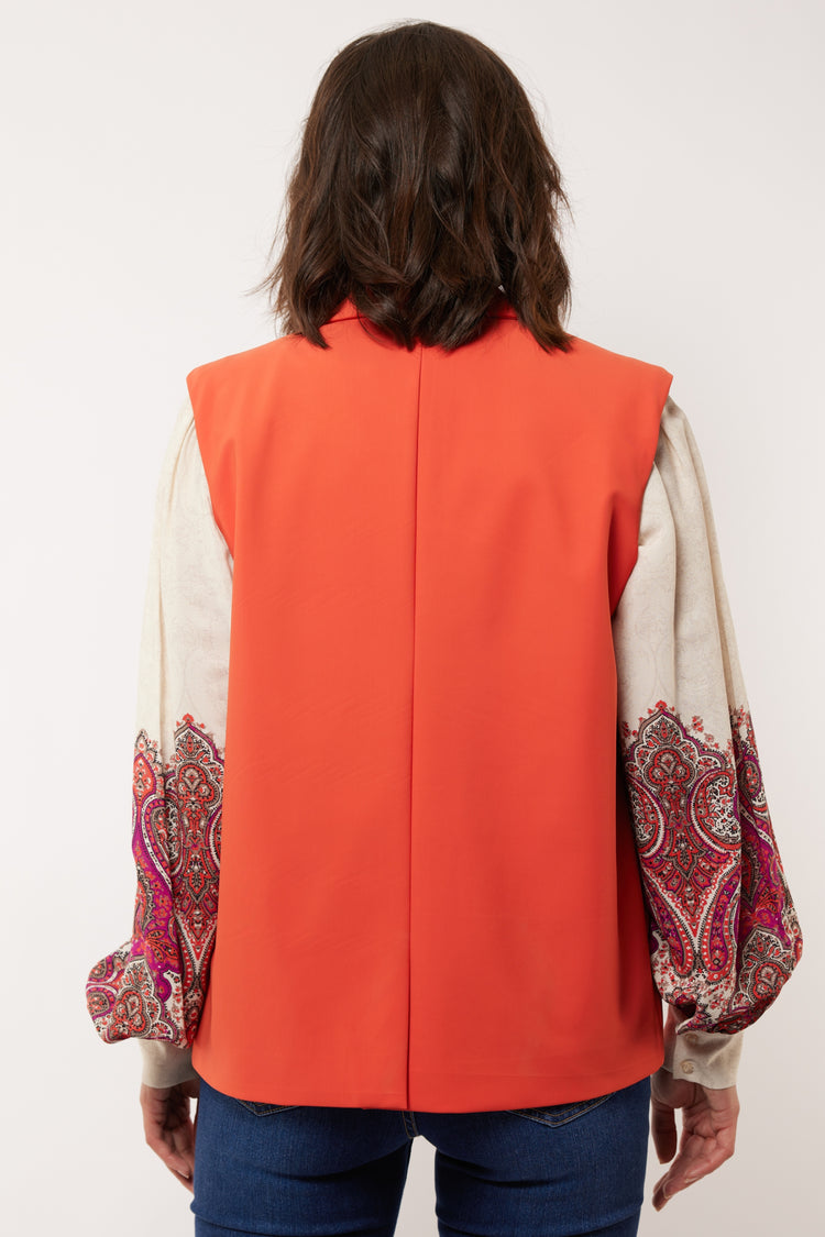 Ella waistcoat | Dark Papaya