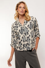 Eda blouse | Sand/Smoke
