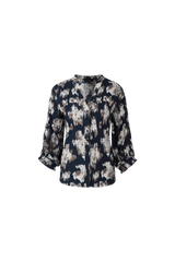 Eda blouse | Midnight Blue/Sand