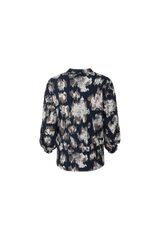 Eda blouse | Midnight Blue/Sand