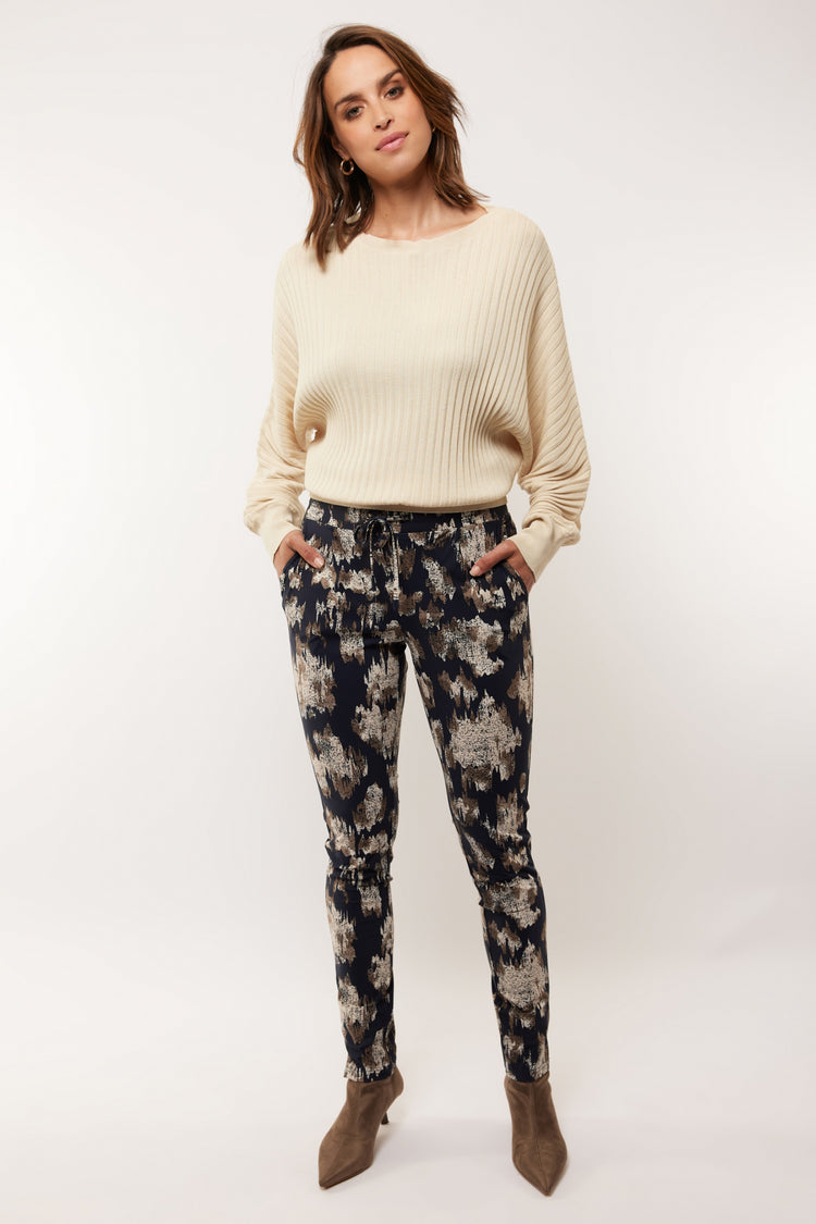 Eve broek | Midnight Blue/Sand