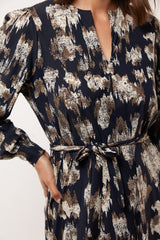 Bibi-Kleid | Mitternachtsblau/Sand