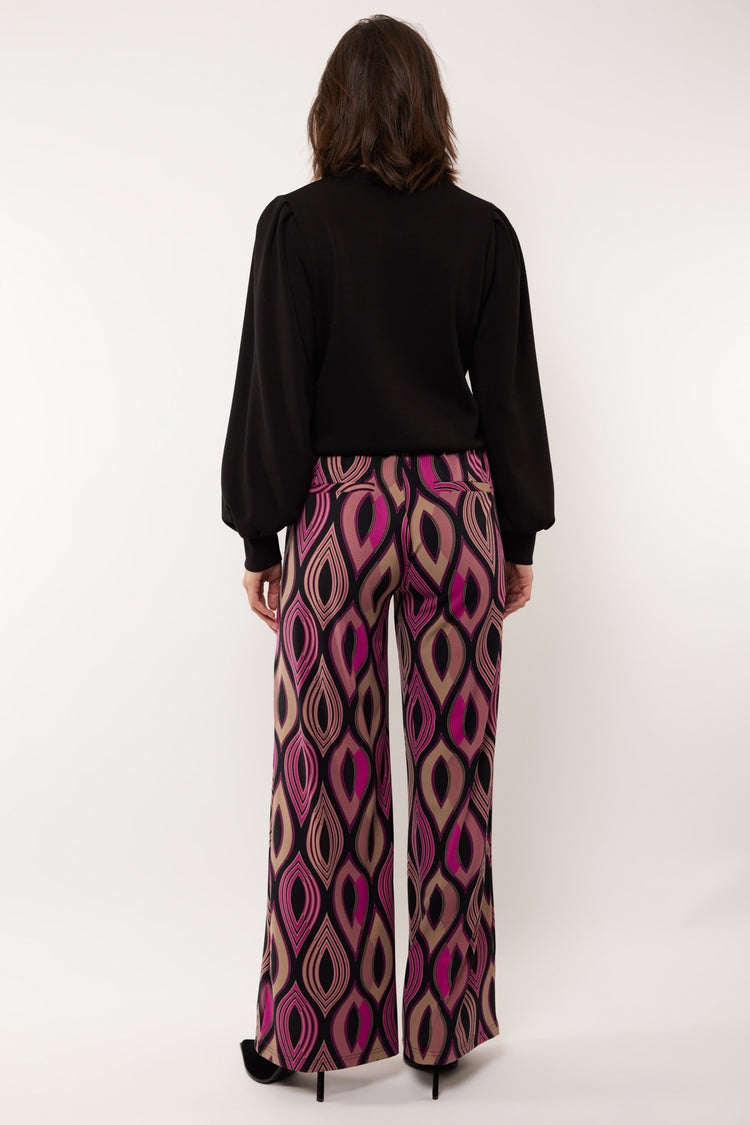 Ena pants | Berry/Black