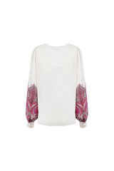Elene top | Sand/Berry