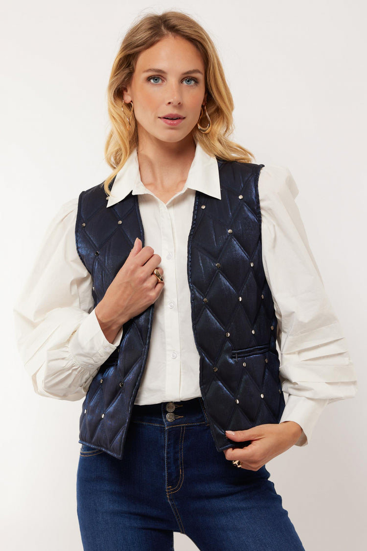 Ellinora gilet | Midnight Blue