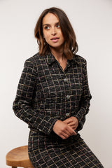 Enesa Jacke | Schwarz/Offwhite