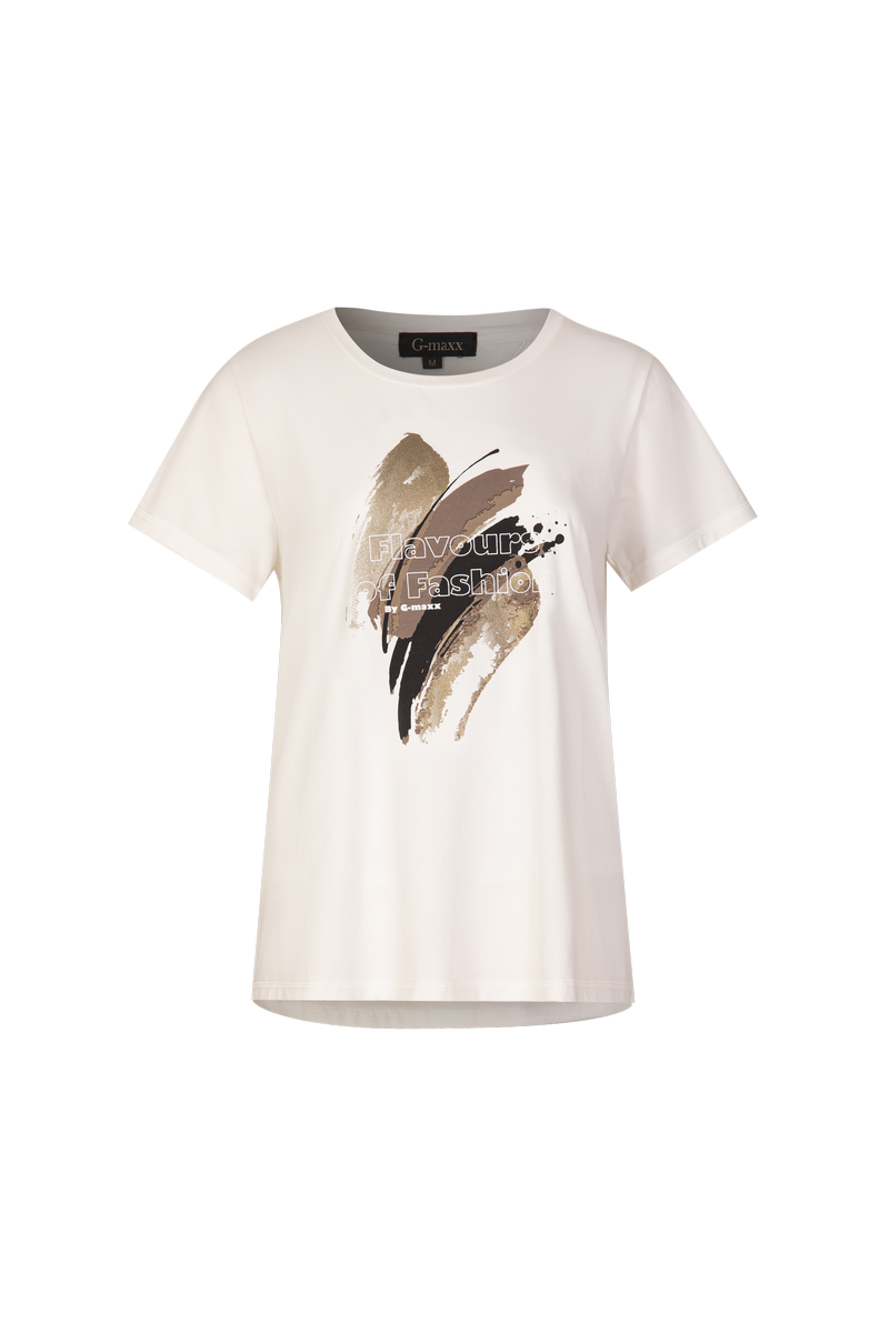 Dafne T-shirt | Cremeweiß/Sahara